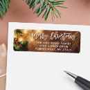 Search for mistletoe return address labels Holly berries
