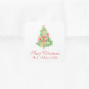 Search for xmas tree square stickers Red