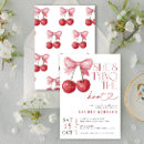 Search for cherry bridal shower invitations Elegant