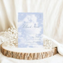 Search for clouds bridal shower invitations Light blue