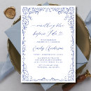 Search for frame bridal shower invitations Dusty blue