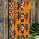 Search for skull bath towels Orange