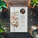 Search for elegant white gold pearl invitations Floral