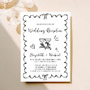 Search for wedding reception invitations Whimsical