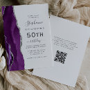 Search for purple and silver birthday invitations Chic