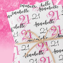 Search for 21st birthday wrapping paper 21 years old