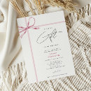 Search for ribbon baby girl shower invitations Coquette