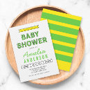 Search for green and yellow baby shower invitations Modern