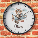 Search for teddy bear clocks Whimsical