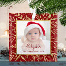 Search for burgundy christmas tree decorations Babys first christmas