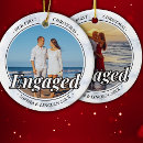 Search for our first engaged christmas tree decorations Two engagement pictures