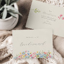 Search for floral bridesmaid cards Colourful