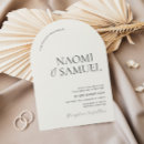 Search for neutral colour wedding invitations Typography