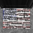 Search for baseball doormats Red white and blue