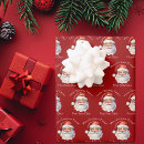 Search for santa claus wrapping paper Red