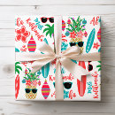 Search for hawaiian christmas wrapping paper Tropical