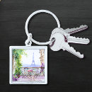 Search for paris eiffel tower key rings Watercolor