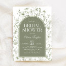 Search for sage green bridal shower invitations Modern trendy
