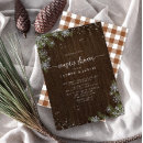 Search for winter couples shower invitations Rustic