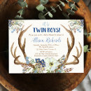 Search for deer antler baby shower invitations Rustic