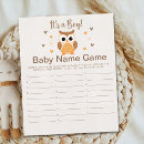 Search for owl baby shower games Boy