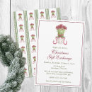 Search for burgundy christmas invitations Watercolor