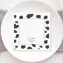 Search for black and white cow napkins Simple