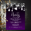Search for purple 90th birthday invitations Milestone