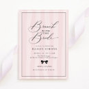 Search for pink black bridal shower invitations Brunch