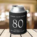 Search for 80th birthday can coolers Black
