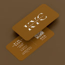 Search for brown monogram business cards Networking
