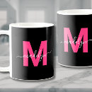 Search for pink and black mugs For her