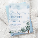 Search for winter wonderland baby shower invitations Snowy