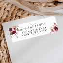 Search for bouquet of flowers return address labels Floral