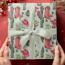 Search for christmas cactus wrapping paper Western