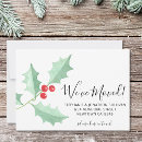 Search for red and green invitations Holly