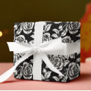 Search for black and white rose wrapping paper Elegant