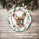 Search for frenchie christmas tree decorations Watercolor