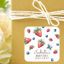 Search for strawberry watercolor stickers Blueberry
