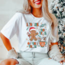 Search for cute christmas gingerbread man tshirts Winter holiday