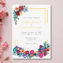 Search for mexican fiesta flower wedding invitations Watercolor