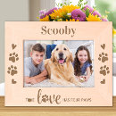 Search for paw print picture frames Wooden