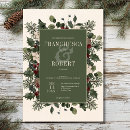 Search for red berries wedding invitations Rustic