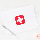 Search for red cross flag stickers Swiss