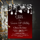 Search for red 30th birthday invitations Milestone