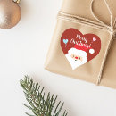 Search for red nose stickers Santa claus