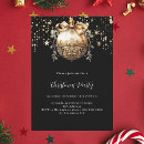 Search for black and gold christmas invitations Stars