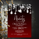 Search for red 90th birthday invitations Modern
