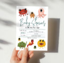 Search for monster baby shower invitations Blue