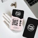 Search for 3 business cards Pink